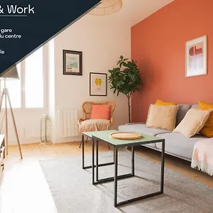 Appartement Chill And Work / Gare Tgv / Beau T2 Renove, Rennes